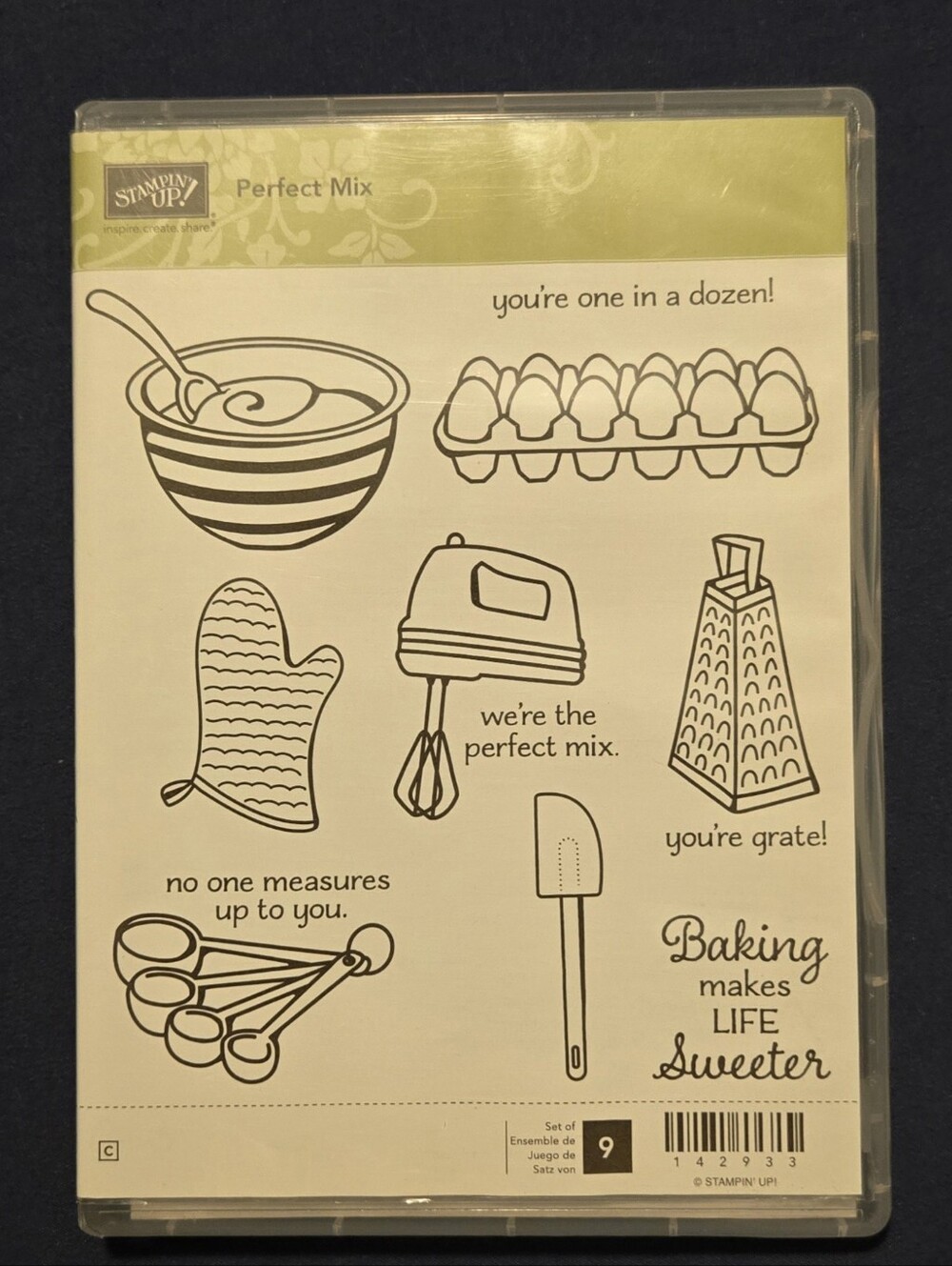 Stampin' Up! Perfect Mix Stamp Set - Baking Theme